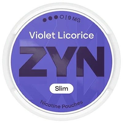 ZYN Violet Licorice Slim Strong 9 mg fram