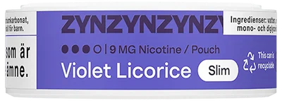 ZYN Violet Licorice Slim Strong 9 mg