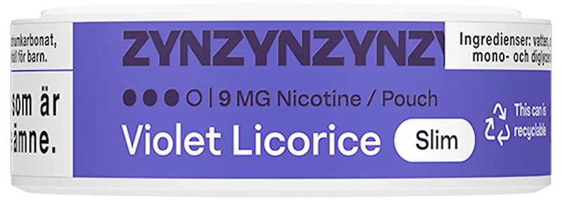 ZYN Violet Licorice Slim Strong 9 mg