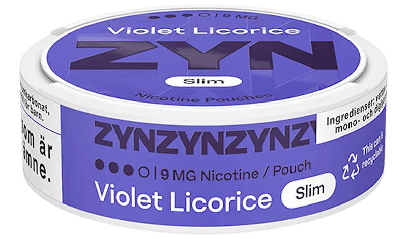 ZYN Violet Licorice Slim Strong 9 mg