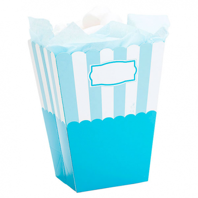 Givi 41266 – blå/vita popcornboxar, 2-pack, utan innehåll