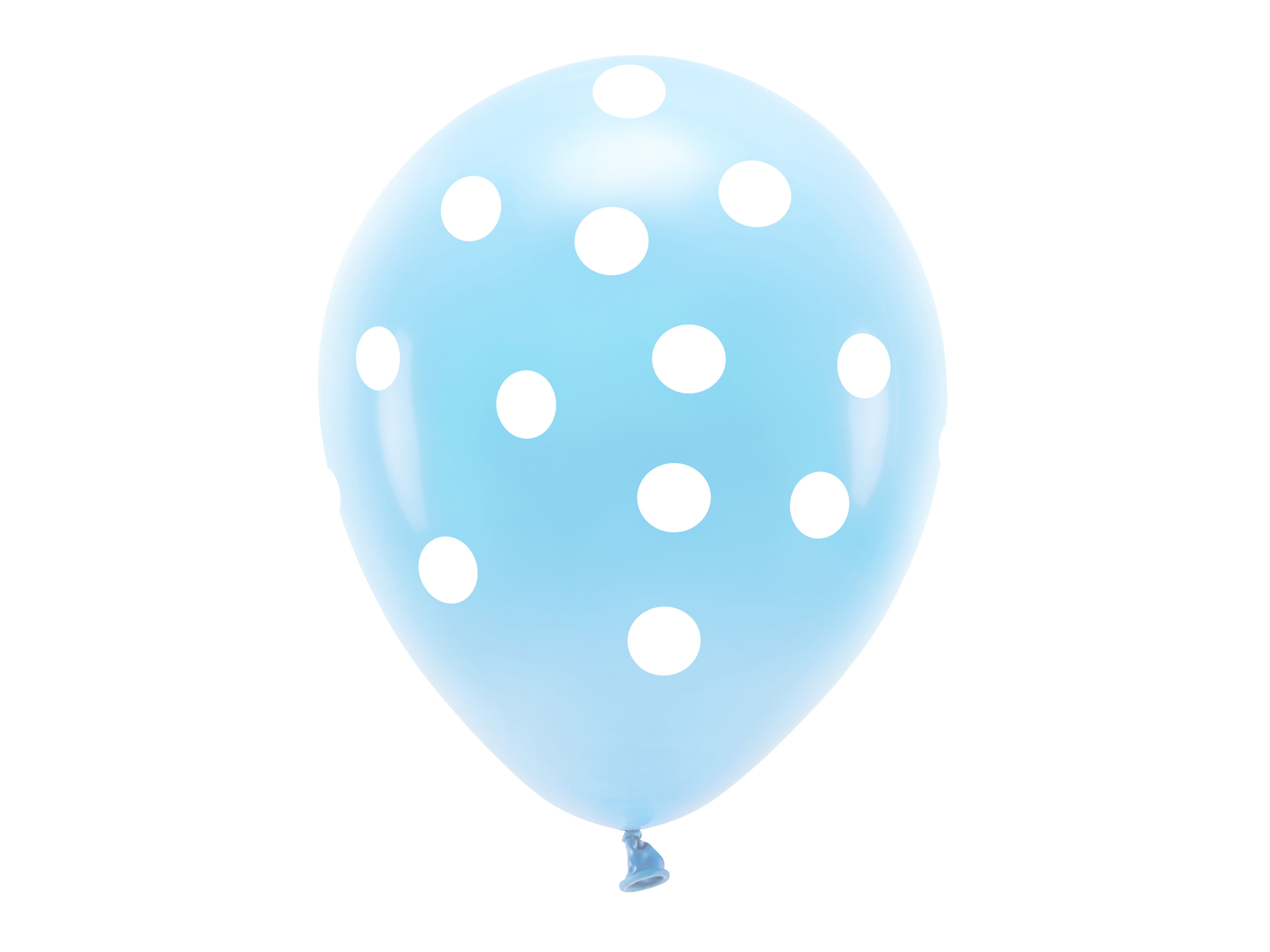 Ballonger - prickig - blå pastell