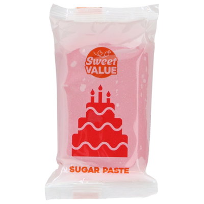 Sockerpasta - Röd - Sweet Value - 200g