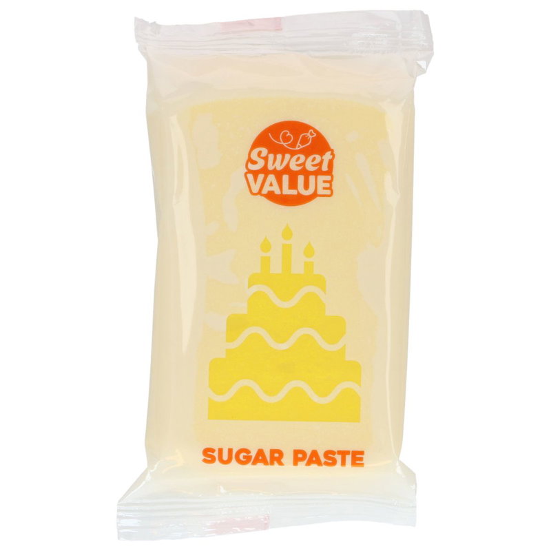 Sockerpasta - Gul - Sweet Value - 200g
