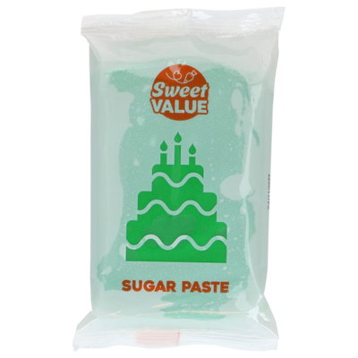 Sockerpasta - Mörkgrön - Sweet Value - 200g