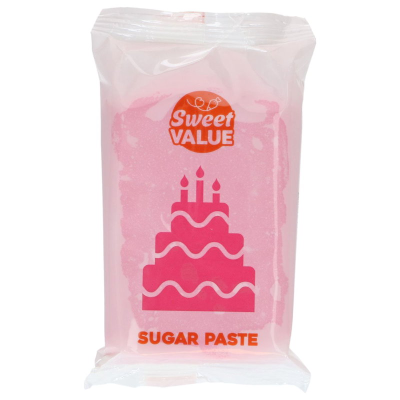 Sockerpasta - Ljusrosa - Sweet Value - 200g