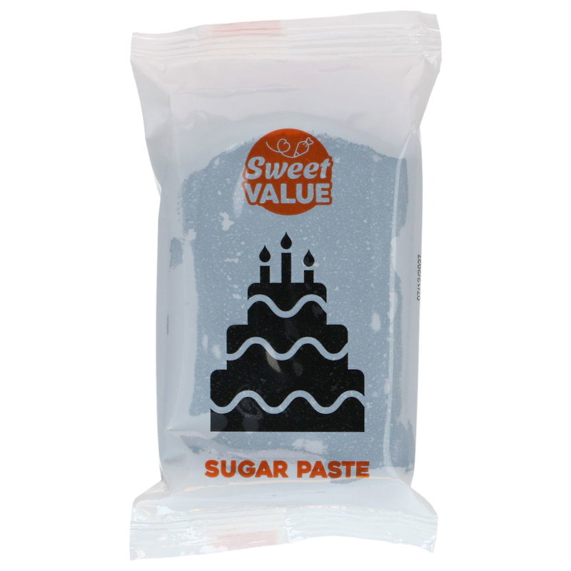 Sockerpasta - Svart - Sweet Value - 200g