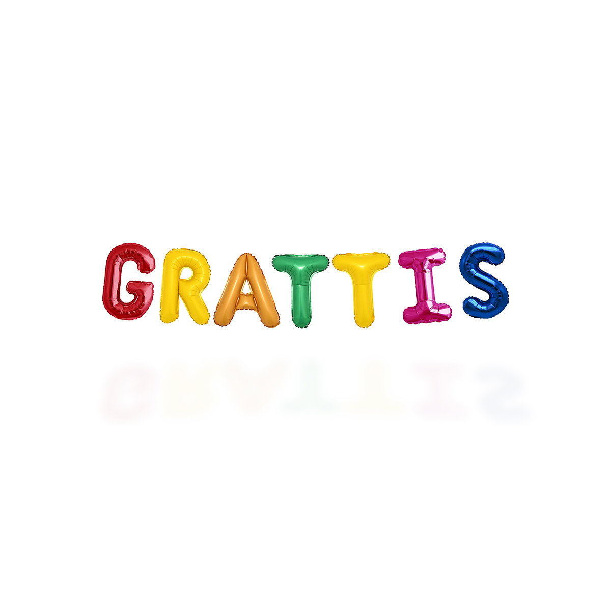 Ballonggirlang Grattis Flerfärgad