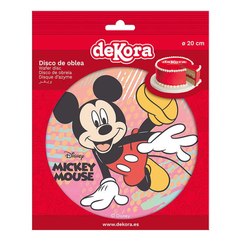 Tårtbild Disney Musse Pigg - 20 cm