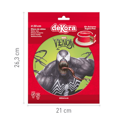 Tårtbild Venom - 20 cm