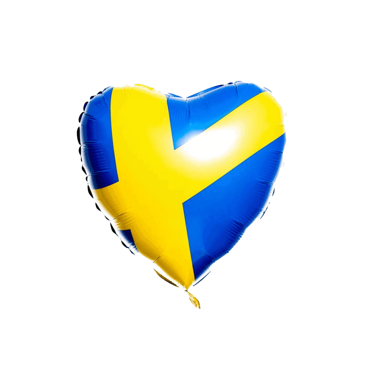 Folieballong - Hjärta med Svenska Flaggan