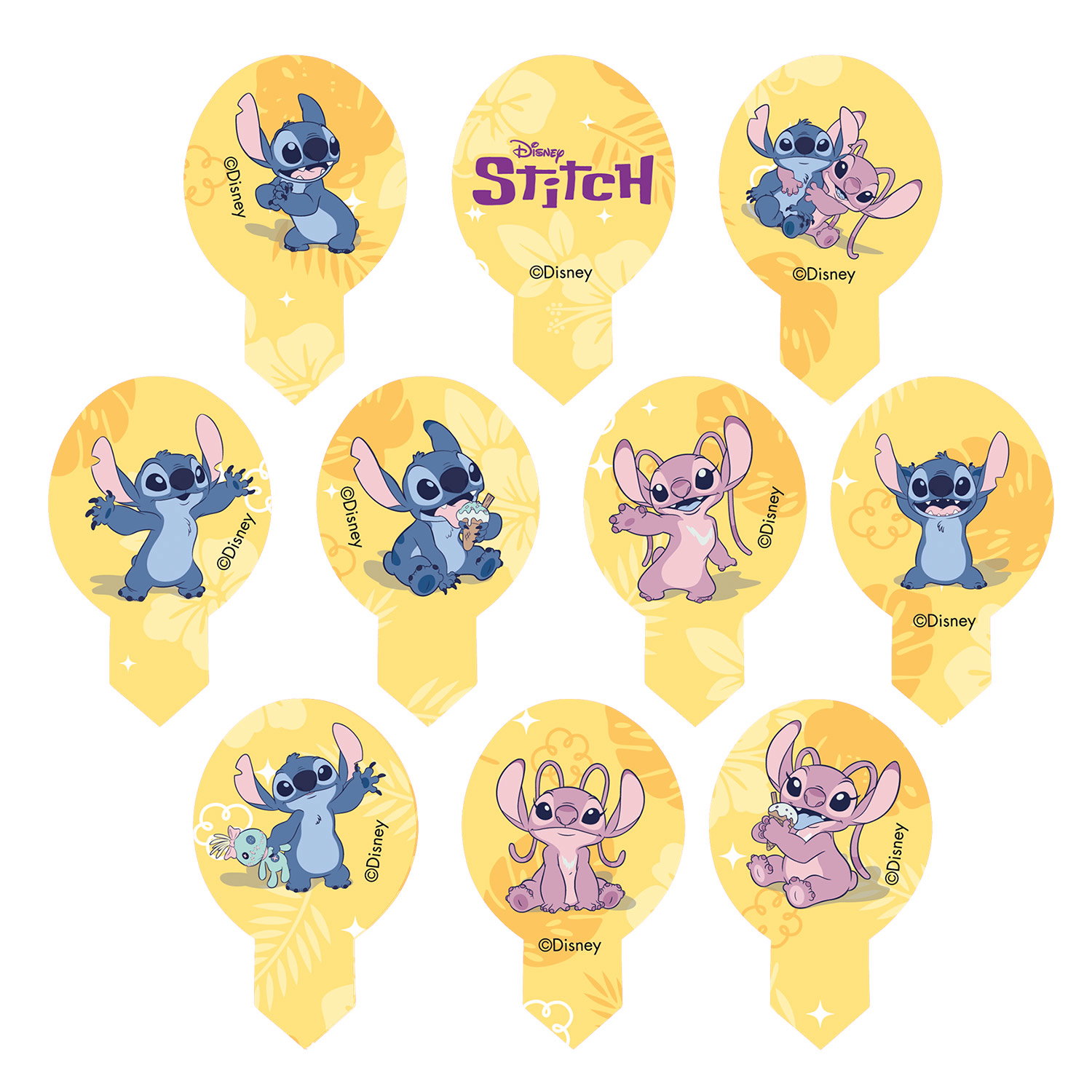 Mini Tårtbilder Stitch Och Lilo