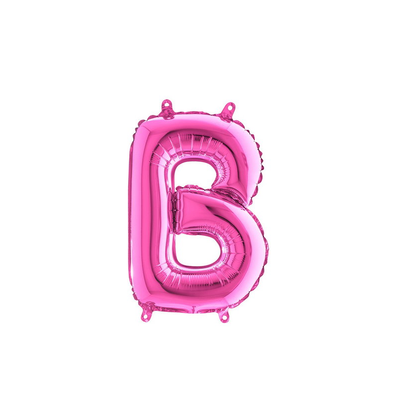 Bokstavsballong - B Rosa 35 cm