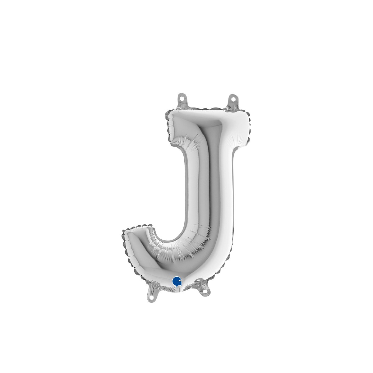 Bokstavsballong - Silver - 35 cm (J)