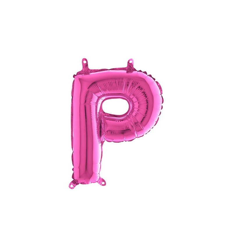 Bokstavsballong - P Rosa 35 cm