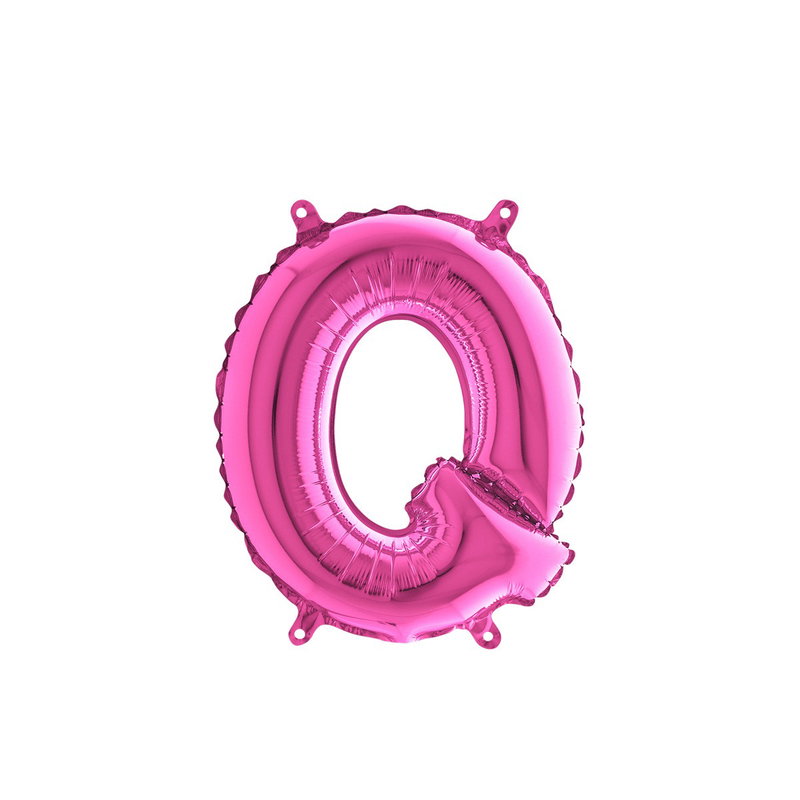 Bokstavsballong - Q Rosa 35 cm