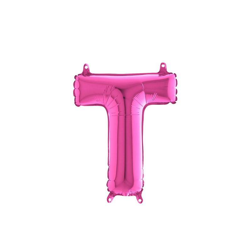 Bokstavsballong - T Rosa 35 cm