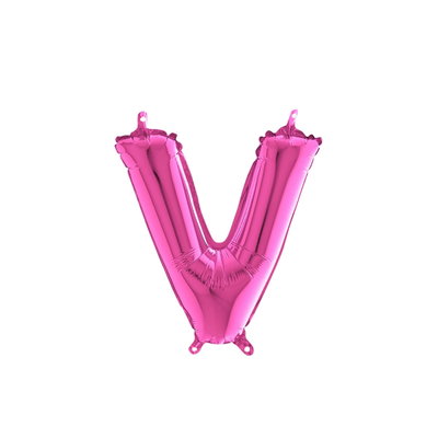 Bokstavsballong - V Rosa 35 cm