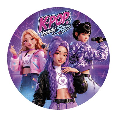 Tårtbild K-Pop - 20 cm