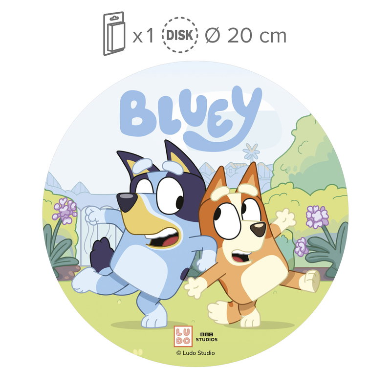 Tårtbild Bluey - 20 cm