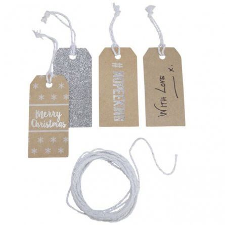 Juletiketter - Christmas Metallics