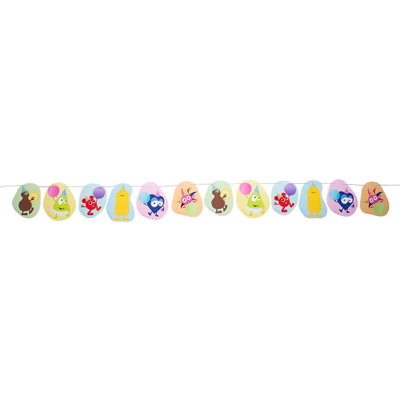 Babblarna, 1-års kalaspaket Deluxe, 8 gäster – vimpel som ingår
