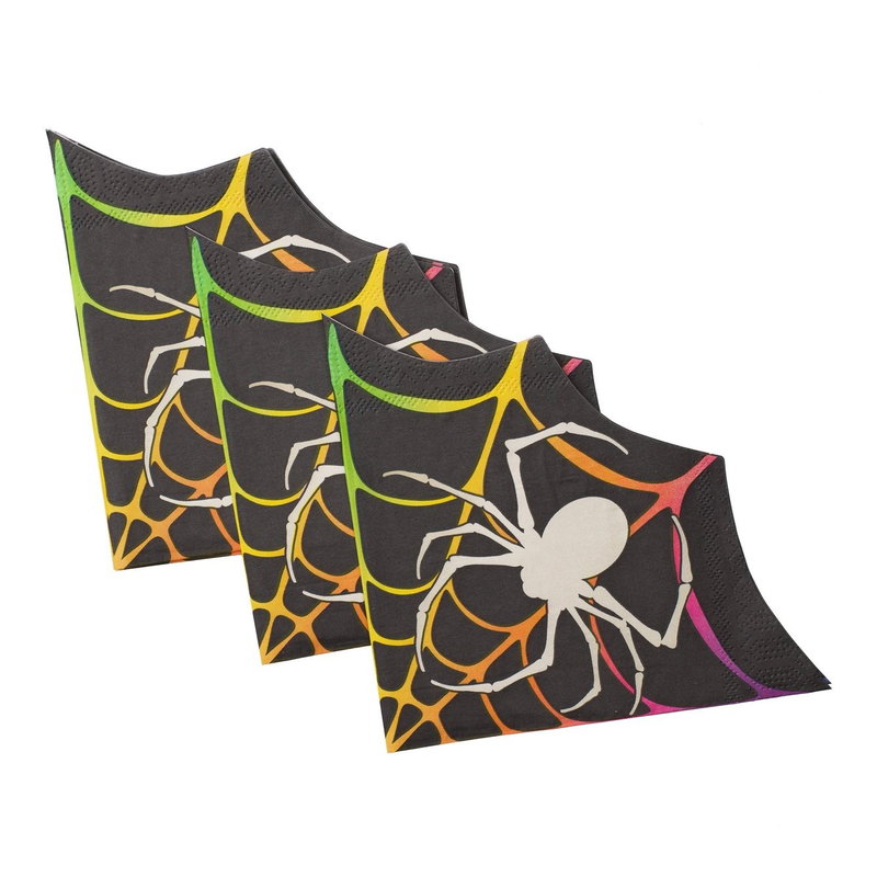 Pappersservetter Halloween spindelnät – 20-pack