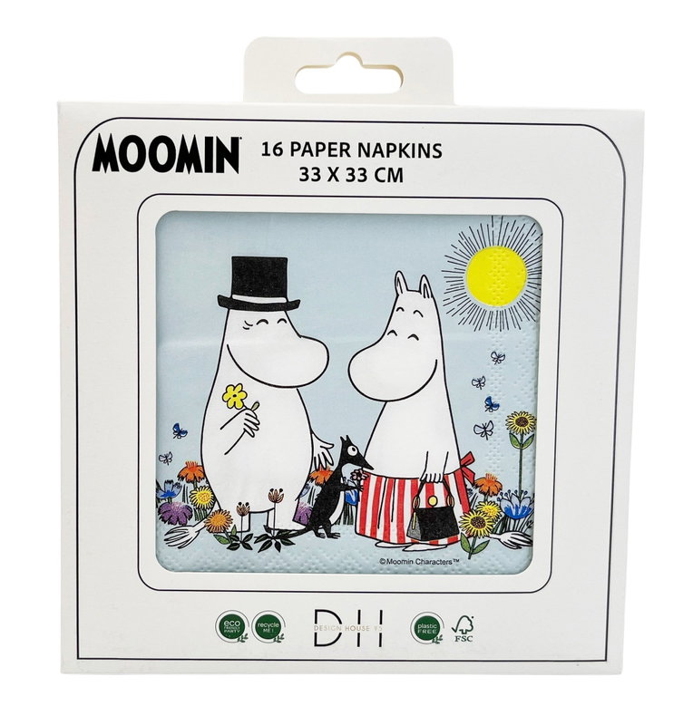 Servetter – Mumin Blå – 16 st