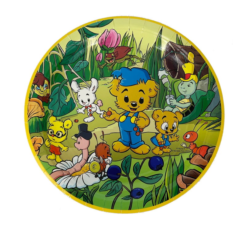 Papptallrikar – Bamse Natur – 8 st