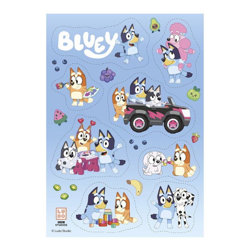 Bluey Och Bingo Mini Tårtbilder
