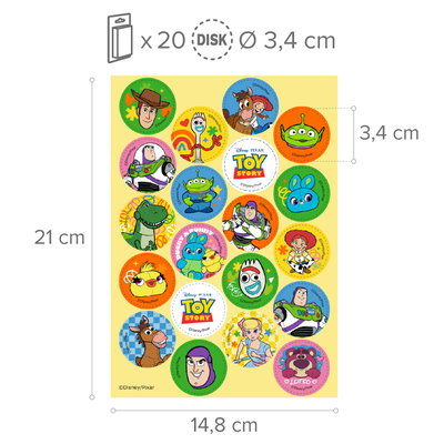 231428-MINI DISCOS COMESTIBLES TOY STORY Ø 34CM_5