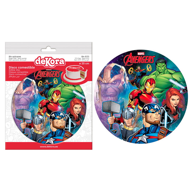 Tårtbild Avengers - 20 cm