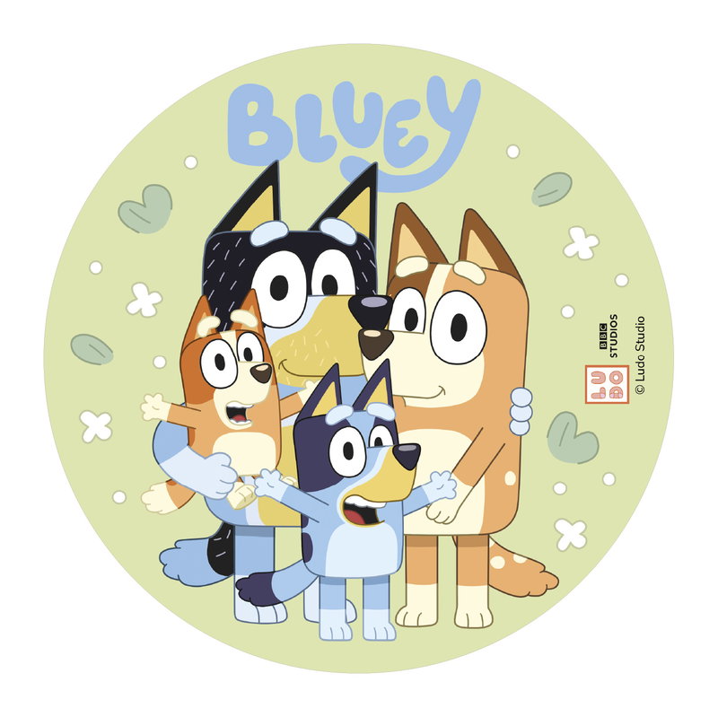 Bluey Och Bingo Tårtbild - 20 cm