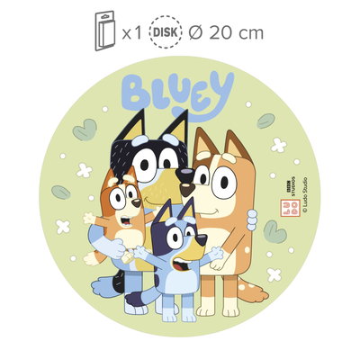 236138-DISCO COMESTIBLE TARTA BLUEY Y BINGO 20CM_4