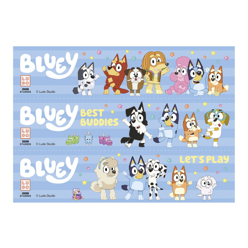 Bluey Tårtdekorband