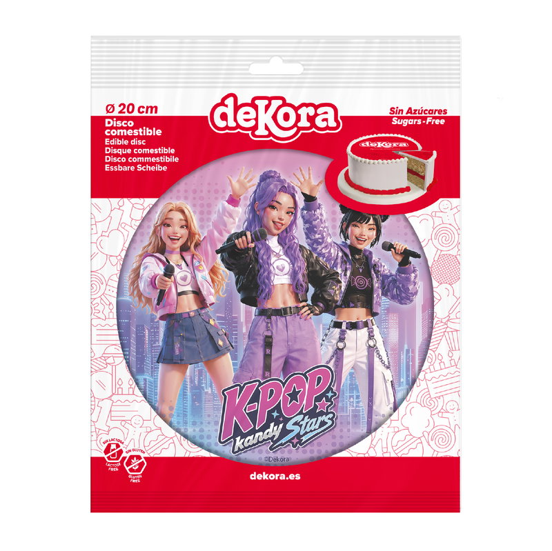 Tårtbild K-Pop - Kandy Stars - 20 cm