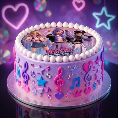 Tårtbild K-Pop - Kandy Stars - 20 cm