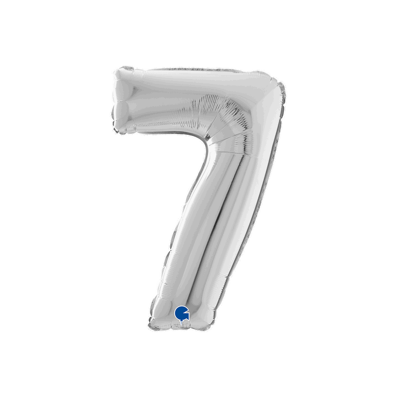 Ballongsiffra - Sju Silver 66 cm