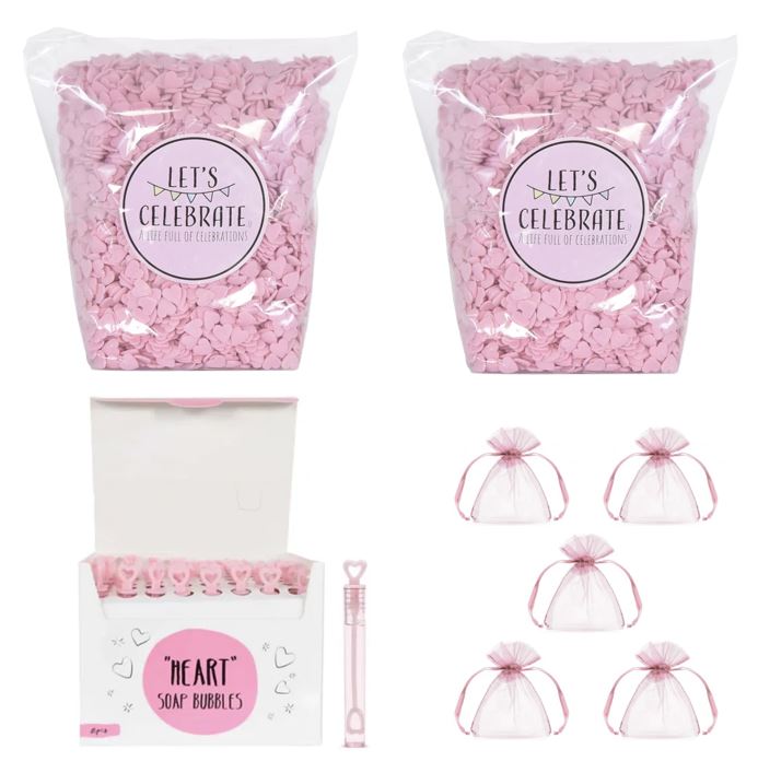 Bröllopsris och bubblor, Rosa paket, ca 100 gäster