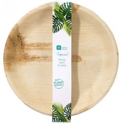 Trätallrikar - Palm Leaf - 25cm