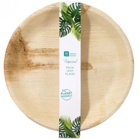 Trätallrikar - Palm Leaf - 25cm