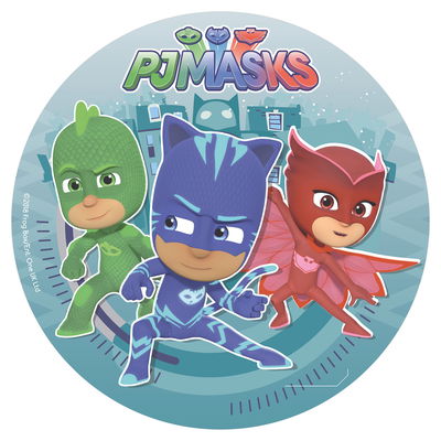 160132-DISCO OBLEA TARTA PJ MASKS 20CM_1