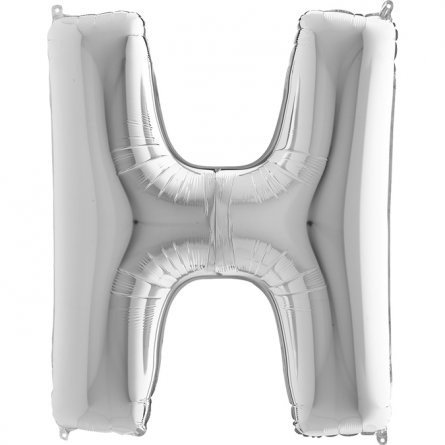 Bokstavsballong - Silver - 100 cm (H)