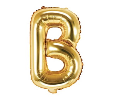 Bokstavsballong Guld