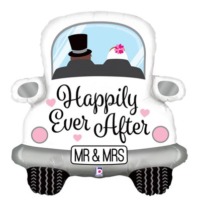 Folieballong Happily Ever After Bil 79 cm