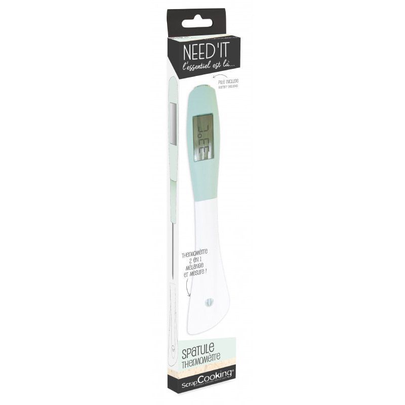 Scrapcooking digital termometer med silikonspatel