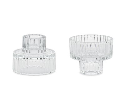 2-i-1 Glas Ljusstakar
