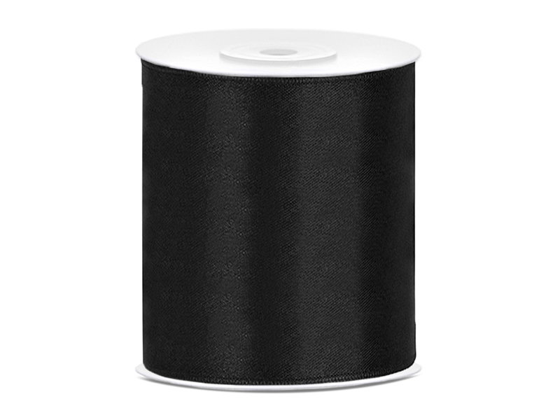 Satinband Svart