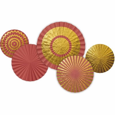 Pappersdekoration Golden Dusk 5-pack