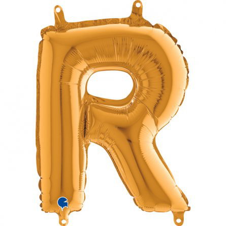 Bokstavsballong - Guld - 35 cm (R)
